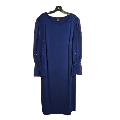 Women's Square-Back DressesBlue Dress Work Ashley Stewart, Size 18