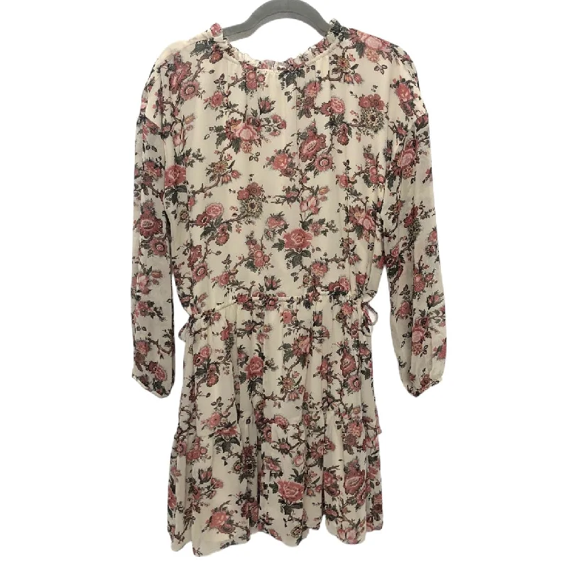 Women's U-Shaped Collar DressesFloral Print Dress Casual Short Wilfred, Size S