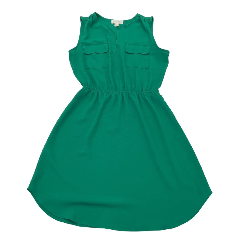 Women's Ruffled DressesGreen Dress Casual Short Monteau, Size S