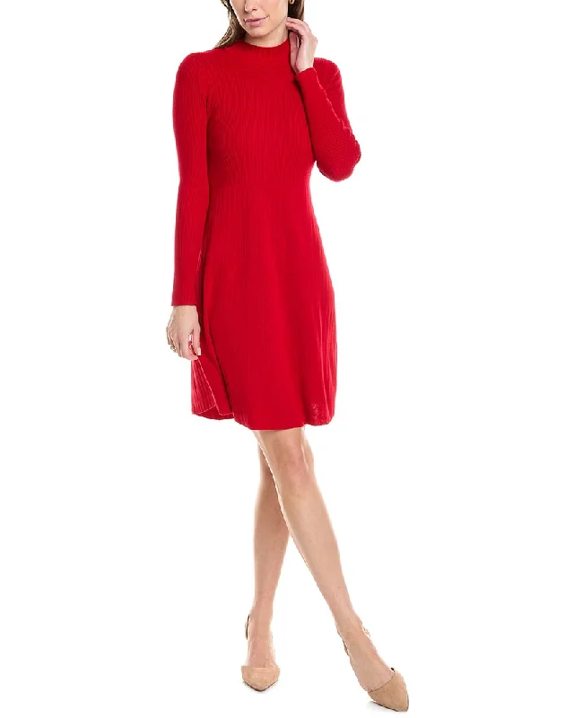 Women's Guernsey SweatersNanette Nanette Lepore Mock Sweaterdress