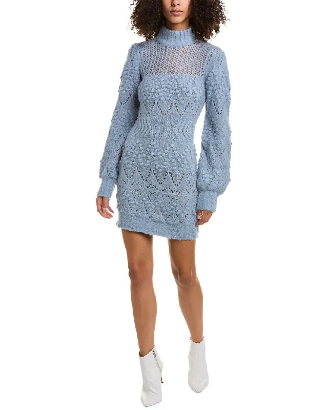 Women's V-Shaped Collar SweatersNicholas Tinna Wool & Alpaca-Blend Sweaterdress