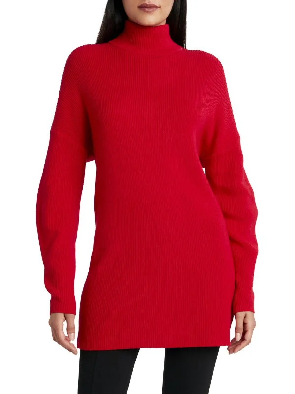 Women's Woolen SweatersWomens Knit Ribbed Sweaterdress