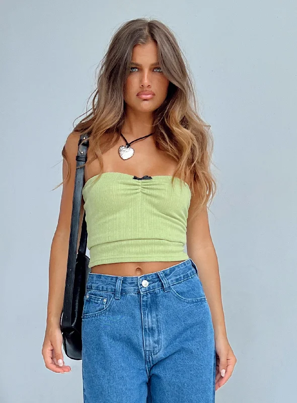 Women's Blouse with BeltTari Tube Top Green