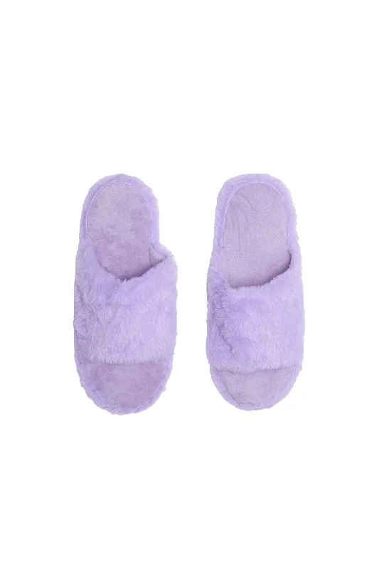 women's pajamas for everyday loungingPlush Open-Toe Slippers