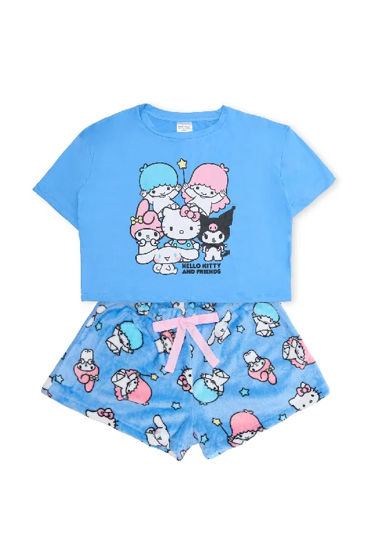 women's pajamas for those who value qualityHello Kitty And Friends Wand Pajama Tee And Shorts 2-Piece Set