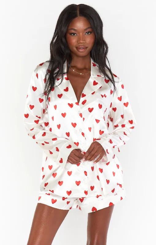 women's pajamas with pockets on legsFavorite PJ Set ~ Queen of Hearts