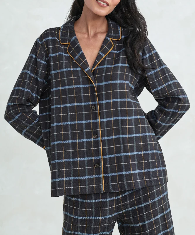 women's pajamas for a night of deep sleepFlannel Pajama Top